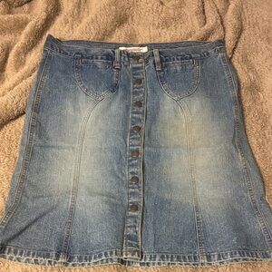 VINTAGE 90s Abercrombie and Fitch Denim Skirt